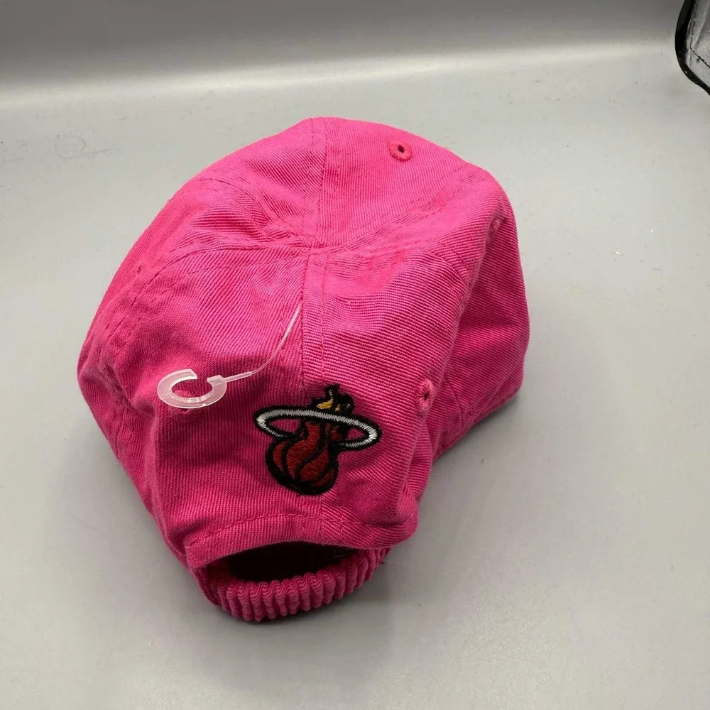 Miami Heat Hat Kids Infant Pink NBA Stretch‎ Strap Back Cap New